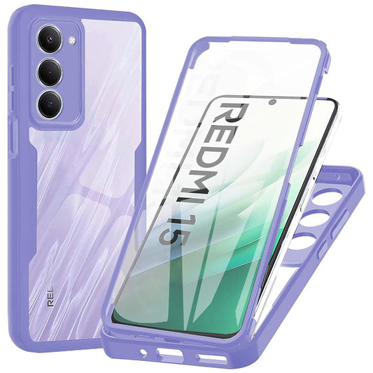 Pouzdro pro Xiaomi Redmi 15 5G / 15 4G, Techsuit, ColorVerse 360, Fialová