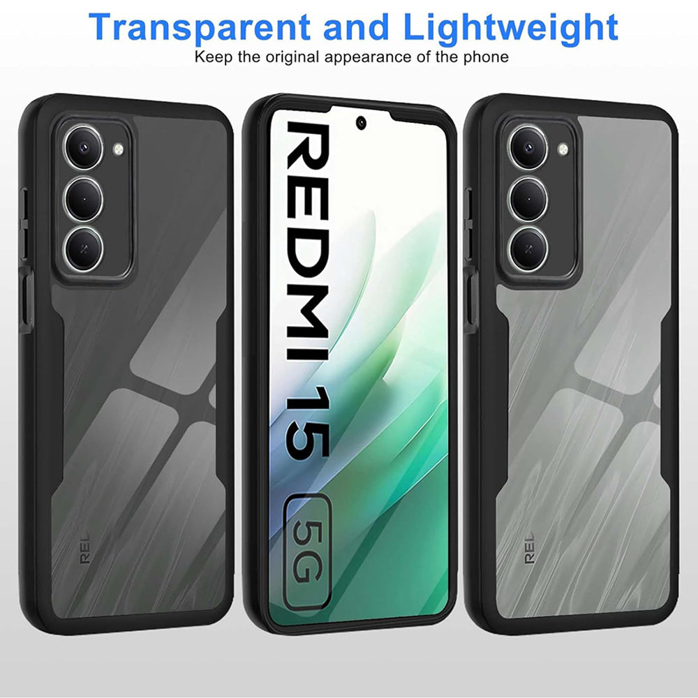 Pouzdro pro Xiaomi Redmi 15 5G / 15 4G, Techsuit, ColorVerse 360, Černá