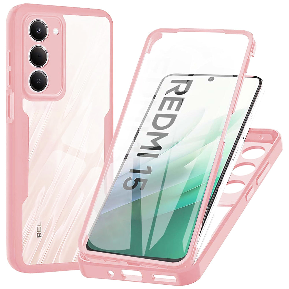 Pouzdro pro Xiaomi Redmi 15 5G / 15 4G, Techsuit, ColorVerse 360, Růžové
