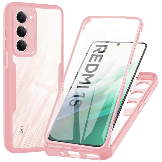 Pouzdro pro Xiaomi Redmi 15 5G / 15 4G, Techsuit, ColorVerse 360, Růžové