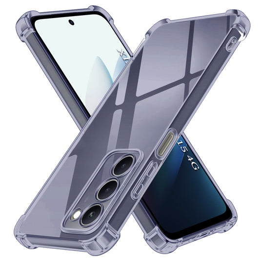 Pouzdro pro Xiaomi Redmi 15 5G / 15 4G, Techsuit, Odolné proti nárazům, Průhledné, Kouřové