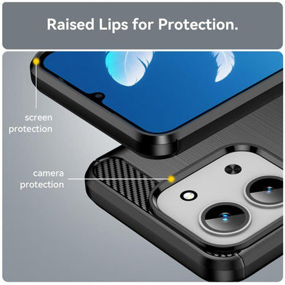 Pouzdro pro Xiaomi Redmi 15C 5G / 15C 4G, Techsuit, Carbon, Černé
