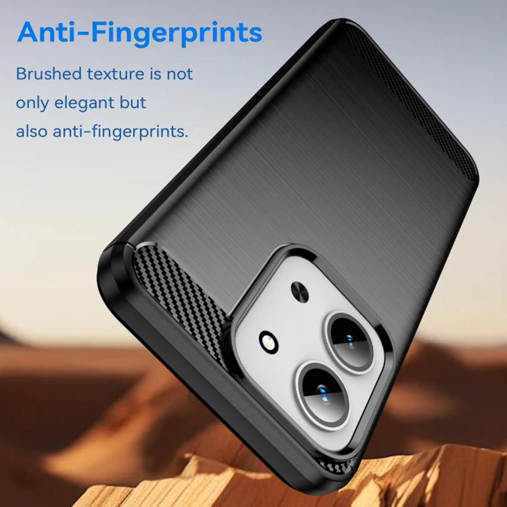 Pouzdro pro Xiaomi Redmi 15C 5G / 15C 4G, Techsuit, Carbon, Černé
