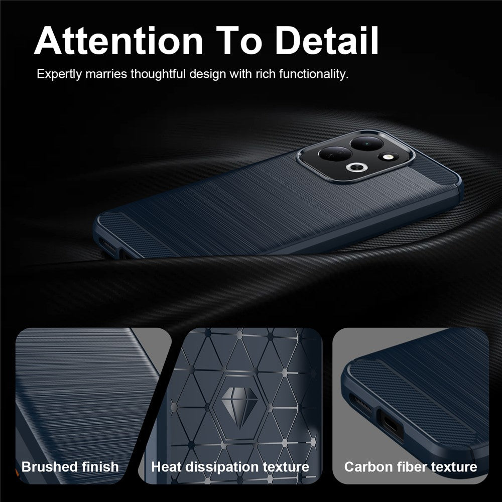Pouzdro pro Xiaomi Redmi 17 5G / 17 4G, Techsuit, Carbon, Modré