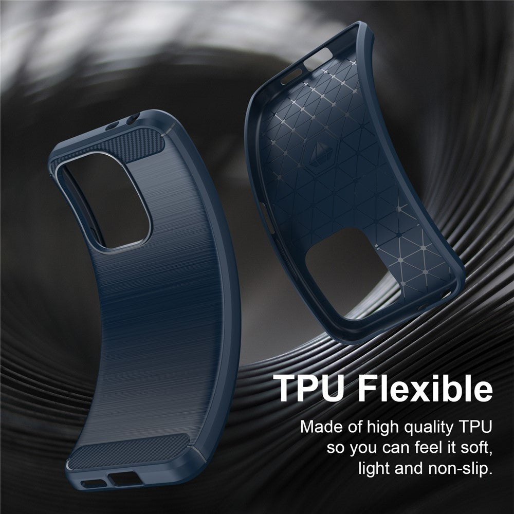 Pouzdro pro Xiaomi Redmi 17 5G / 17 4G, Techsuit, Carbon, Modré