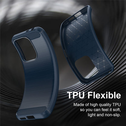 Pouzdro pro Xiaomi Redmi 17 5G / 17 4G, Techsuit, Carbon, Modré