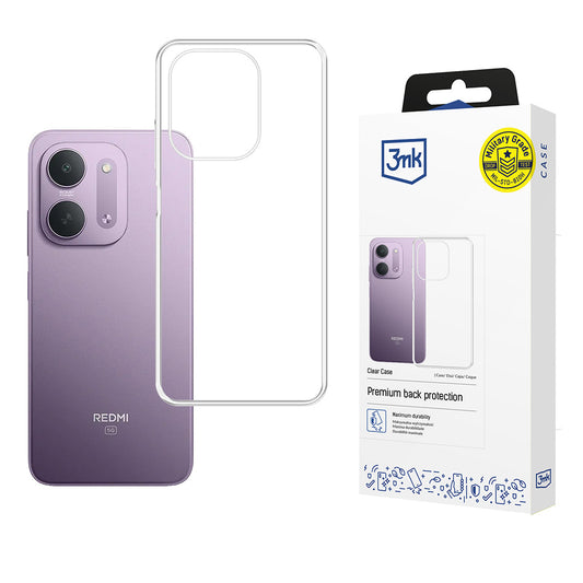 Pouzdro pro Xiaomi Redmi 17C 5G, 3MK, Clear, Průhledné