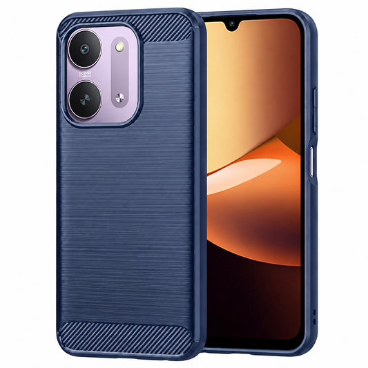 Pouzdro pro Xiaomi Redmi 17C 5G, Techsuit, Carbon, modré
