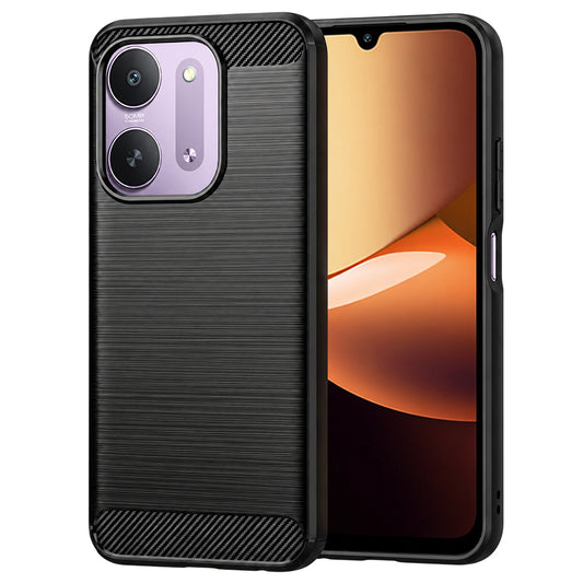 Pouzdro pro Xiaomi Redmi 17C 5G, Techsuit, Carbon, Černé