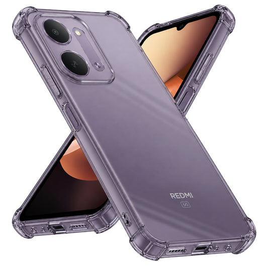 Pouzdro pro Xiaomi Redmi 17C 5G, Techsuit, Odolné proti nárazům, Průhledné, Kouřové
