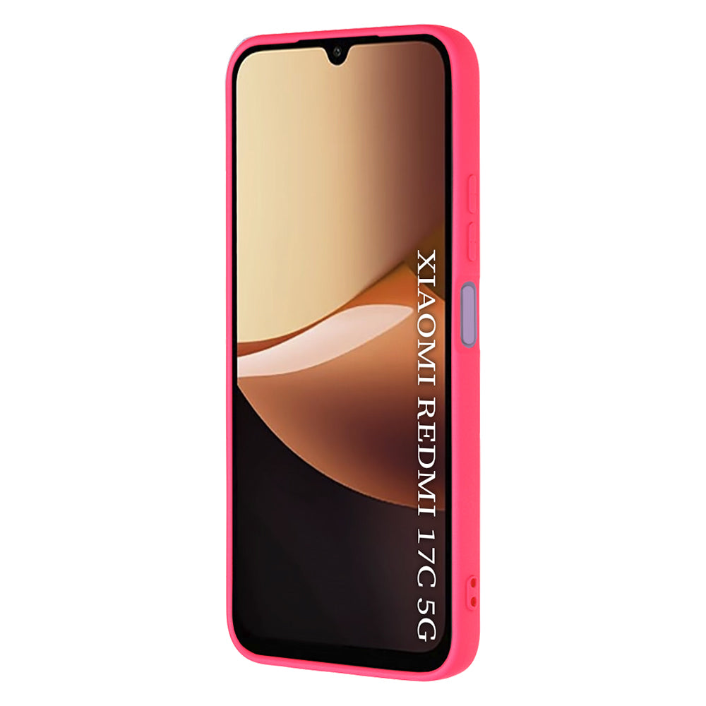 Pouzdro pro Xiaomi Redmi 17C 5G, Techsuit, SoftFlex, tmavě růžové