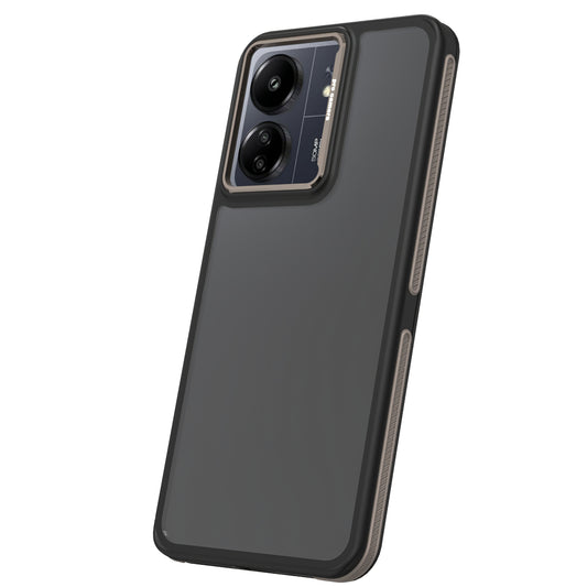Pouzdro pro Xiaomi Poco M6 / Redmi 13C 5G, OEM, Crystal Black, Šedé