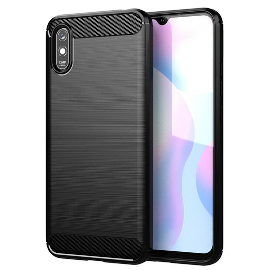Pouzdro pro Xiaomi Redmi 9AT / 9A, Techsuit, Carbon, Černé