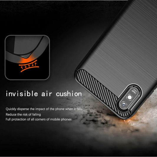 Pouzdro pro Xiaomi Redmi 9AT / 9A, Techsuit, Carbon, Černé