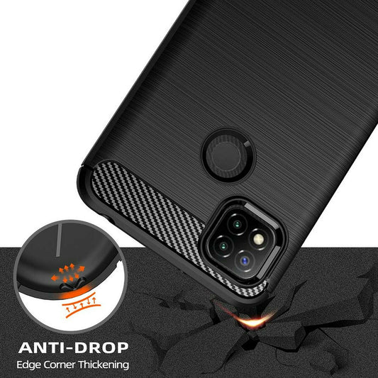 Pouzdro pro Xiaomi Redmi 9C NFC / 9C, Techsuit, Carbon, Černé