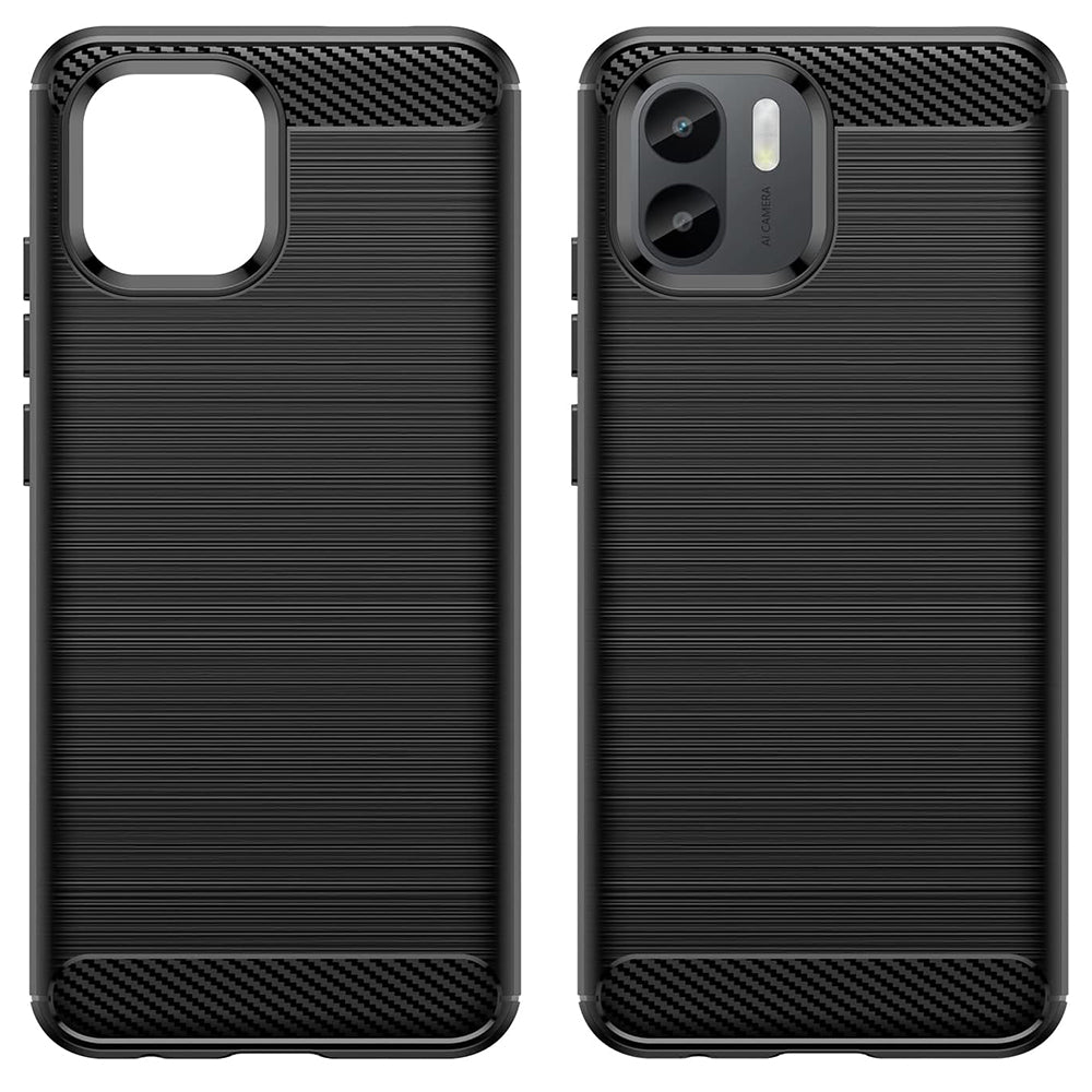 Pouzdro pro Xiaomi Redmi A2+ / A1+, Techsuit, Carbon, Černá