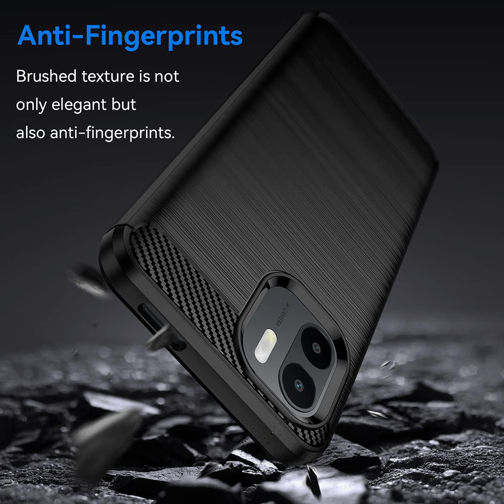 Pouzdro pro Xiaomi Redmi A2+ / A1+, Techsuit, Carbon, Černá