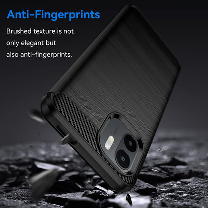 Pouzdro pro Xiaomi Redmi A2+ / A1+, Techsuit, Carbon, Černá