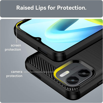 Pouzdro pro Xiaomi Redmi A2+ / A1+, Techsuit, Carbon, Černá