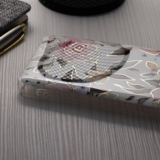 Pouzdro pro Xiaomi Redmi A2+ / A1+, Techsuit, Marble, Bílé