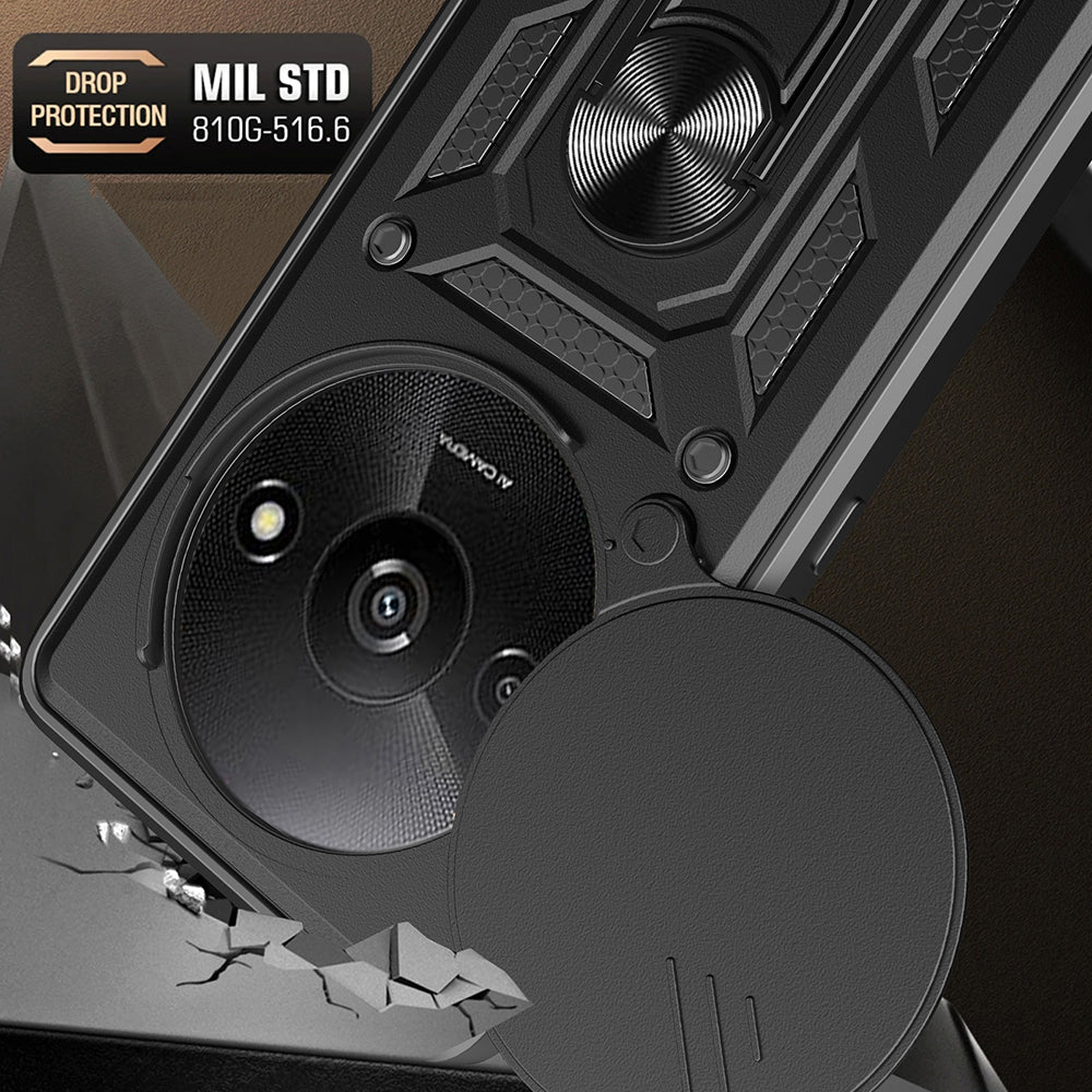 Pouzdro pro Xiaomi Redmi A3x / A3, Techsuit, CamShield, Černá