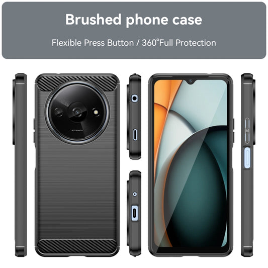 Pouzdro pro Xiaomi Redmi A3x / A3, Techsuit, Carbon, Černé