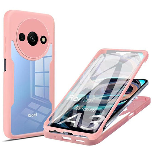 Pouzdro pro Xiaomi Redmi A3x / A3, Techsuit, ColorVerse 360, Růžové
