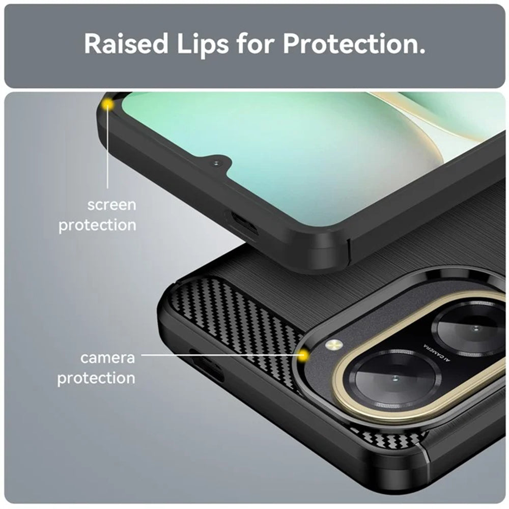 Pouzdro pro Xiaomi Redmi A5 4G (Standard), Techsuit, Carbon, Černé