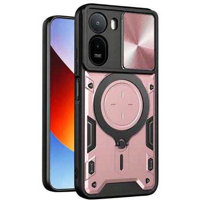 Pouzdro pro Xiaomi Redmi A7 Pro 4G, Techsuit, CamGuard Pro, Růžovo-zlaté