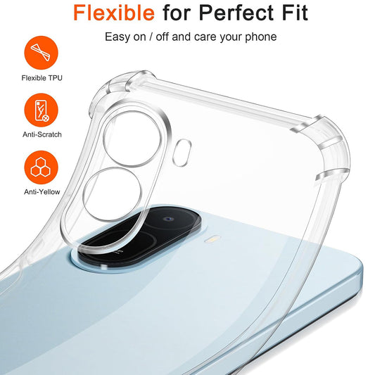 Pouzdro pro Xiaomi Redmi A7 Pro 4G, Techsuit, Shockproof Clear, Transparentní