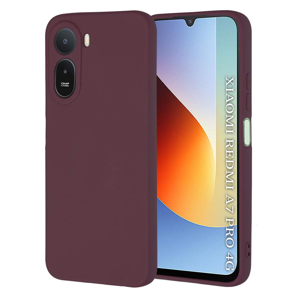 Pouzdro pro Xiaomi Redmi A7 Pro 4G, Techsuit, SoftFlex, vínové