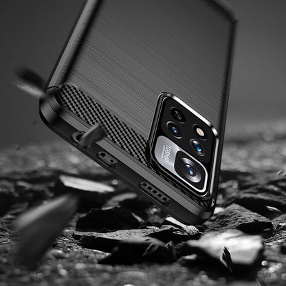 Pouzdro pro Xiaomi Redmi Note 11 Pro+ 5G, Techsuit, Carbon, Černé
