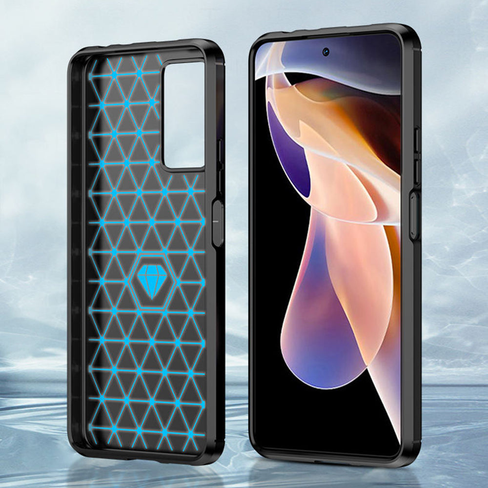 Pouzdro pro Xiaomi Redmi Note 11 Pro+ 5G, Techsuit, Carbon, Černé