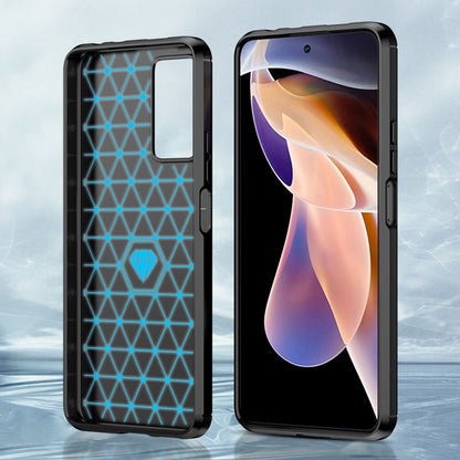 Pouzdro pro Xiaomi Redmi Note 11 Pro+ 5G, Techsuit, Carbon, Černé