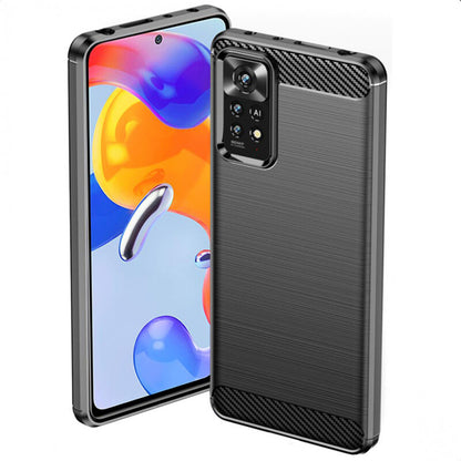 Pouzdro pro Xiaomi Redmi Note 12 Pro 4G / Note 11 Pro 5G / Note 11 Pro, Techsuit, Carbon, Černé