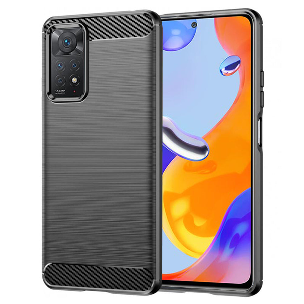 Pouzdro pro Xiaomi Redmi Note 12 Pro 4G / Note 11 Pro 5G / Note 11 Pro, Techsuit, Carbon, Černé