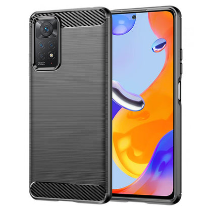 Pouzdro pro Xiaomi Redmi Note 12 Pro 4G / Note 11 Pro 5G / Note 11 Pro, Techsuit, Carbon, Černé