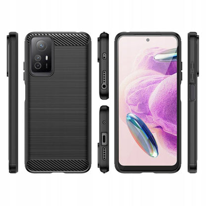 Pouzdro pro Xiaomi Redmi Note 12S, Techsuit, Carbon, Černá