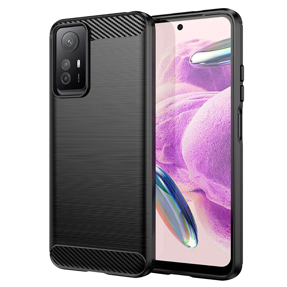 Pouzdro pro Xiaomi Redmi Note 12S, Techsuit, Carbon, Černá