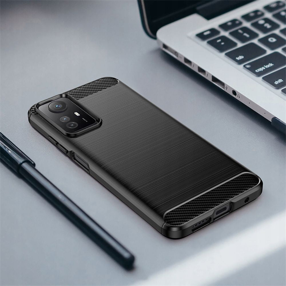 Pouzdro pro Xiaomi Redmi Note 12S, Techsuit, Carbon, Černá
