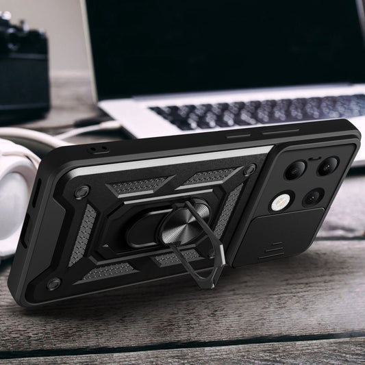 Pouzdro pro Xiaomi Redmi Note 13 4G, Techsuit, CamShield, Černé