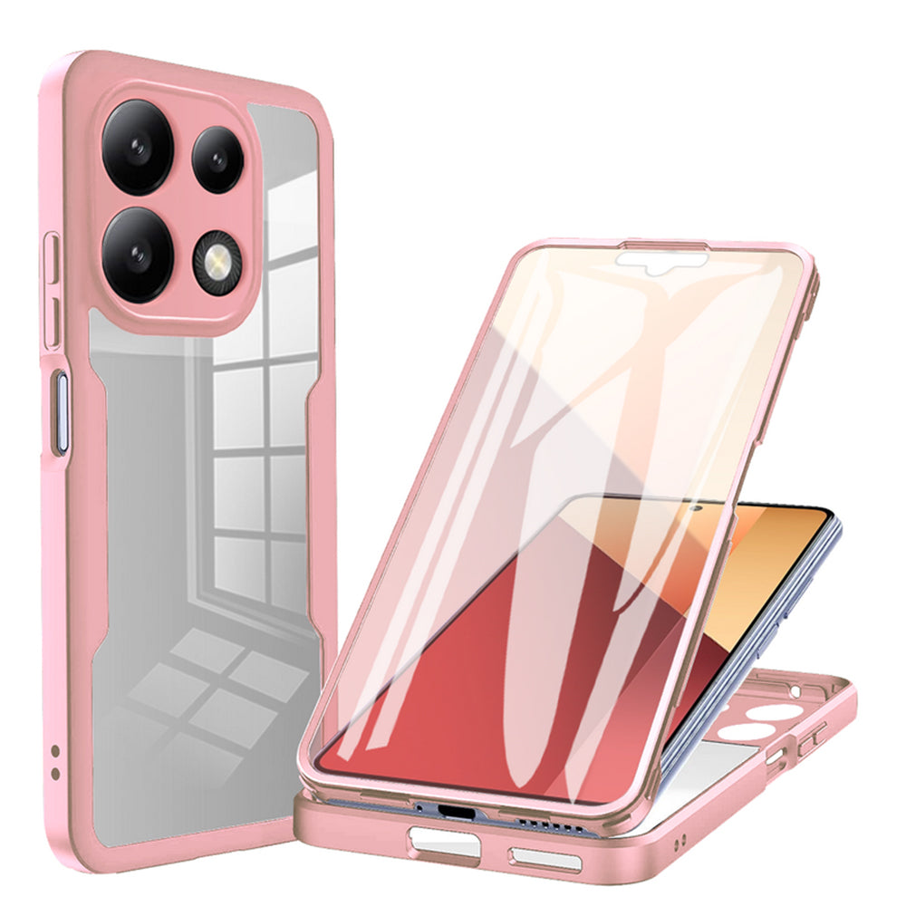Pouzdro pro Xiaomi Redmi Note 13 4G, Techsuit, ColorVerse 360, Růžové