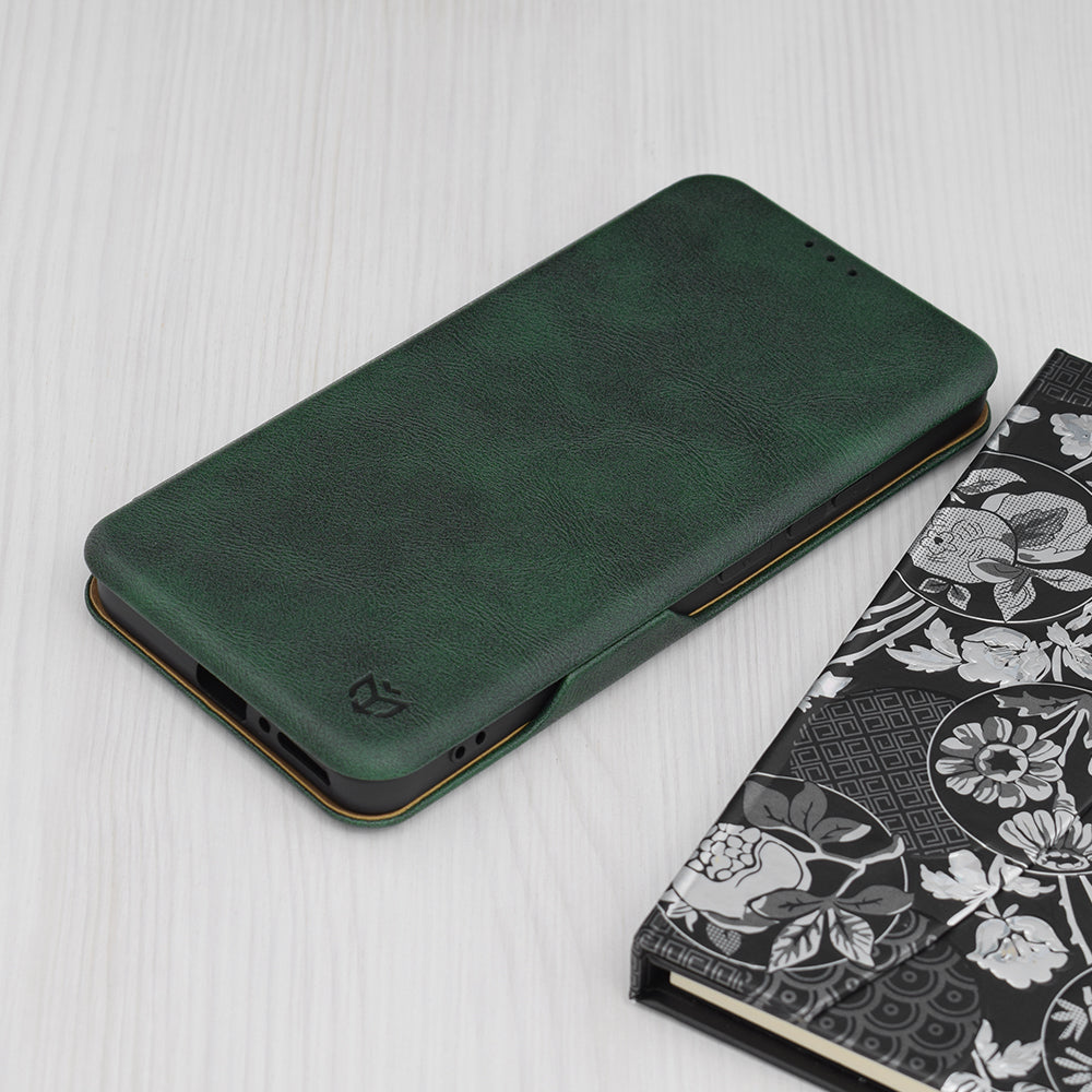 Pouzdro pro Xiaomi Redmi Note 13 4G, Techsuit, Safe Wallet Plus, Zelené