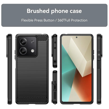 Pouzdro pro Xiaomi Redmi Note 13 5G, Techsuit, Carbon, Černé