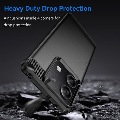 Pouzdro pro Xiaomi Redmi Note 13 5G, Techsuit, Carbon, Černé