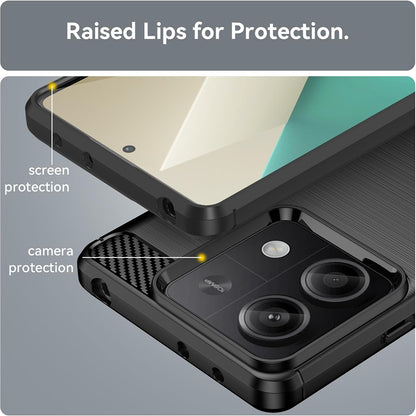 Pouzdro pro Xiaomi Redmi Note 13 5G, Techsuit, Carbon, Černé