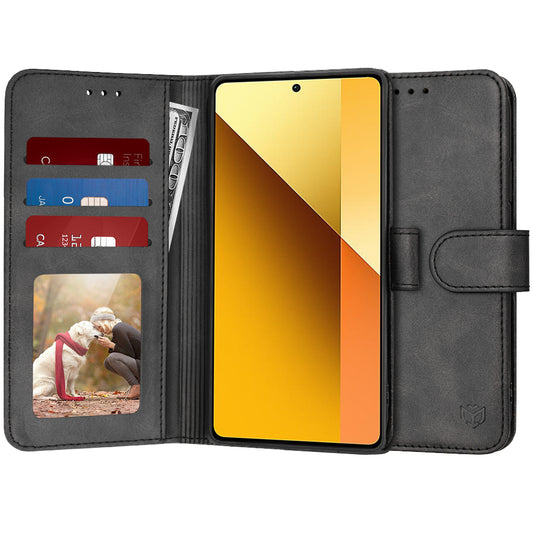 Pouzdro pro Xiaomi Redmi Note 13 5G, Techsuit, Diary Book, černé