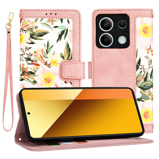 Pouzdro pro Xiaomi Redmi Note 13 5G, Techsuit, FlipCraft, Růžové