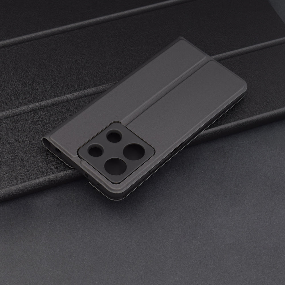 Pouzdro pro Xiaomi Redmi Note 13 5G, Techsuit, Magskin Book, Černé