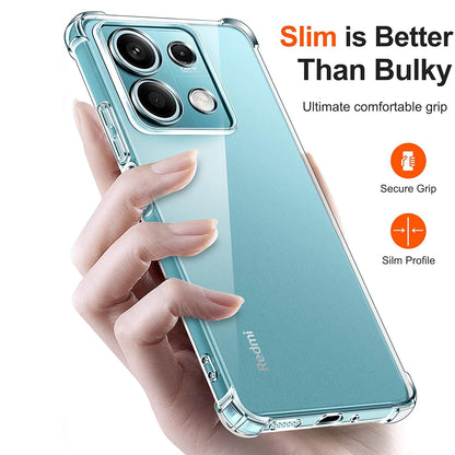Pouzdro pro Xiaomi Redmi Note 13 5G, Techsuit, Odolné proti nárazům, Průhledné